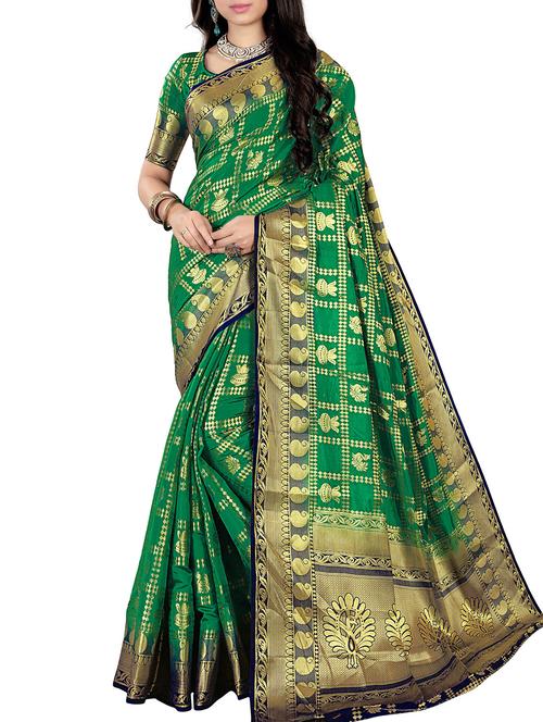 self design patola saree with blouse - 15901660 - Standard Image - 1