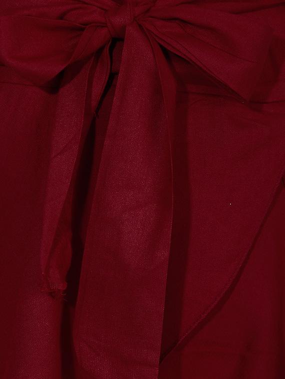 tie up waist ruffled palazzo - 15901928 - Zoom Image - 4