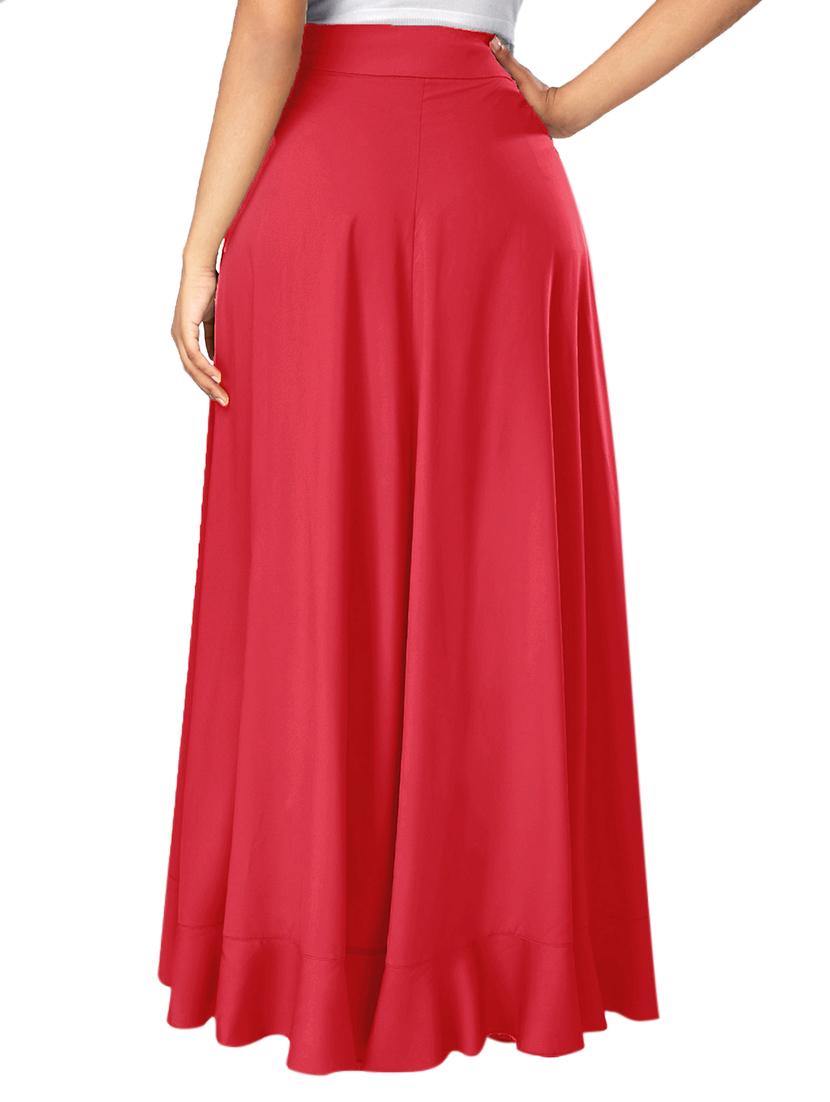 tie up waist ruffled palazzo - 15901930 - Zoom Image - 3