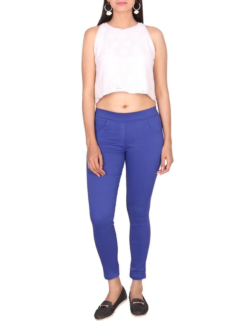 mid waist solid jegging - 15902313 - Zoom Image - 4