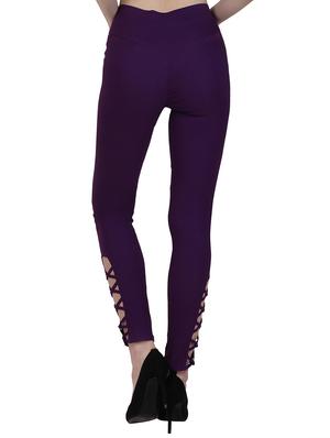 criss-cross detail mid waist jegging - 15902357 - Standard Image - 3