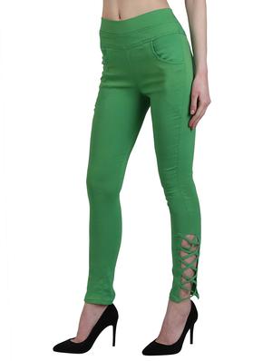 criss-cross detail high waist jegging - 15902361 - Standard Image - 2