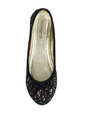 black slip on ballerinas - 15902412 - Standard Image - 4