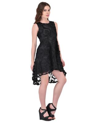 overlay mesh high-low dress - 15902671 - Standard Image - 2