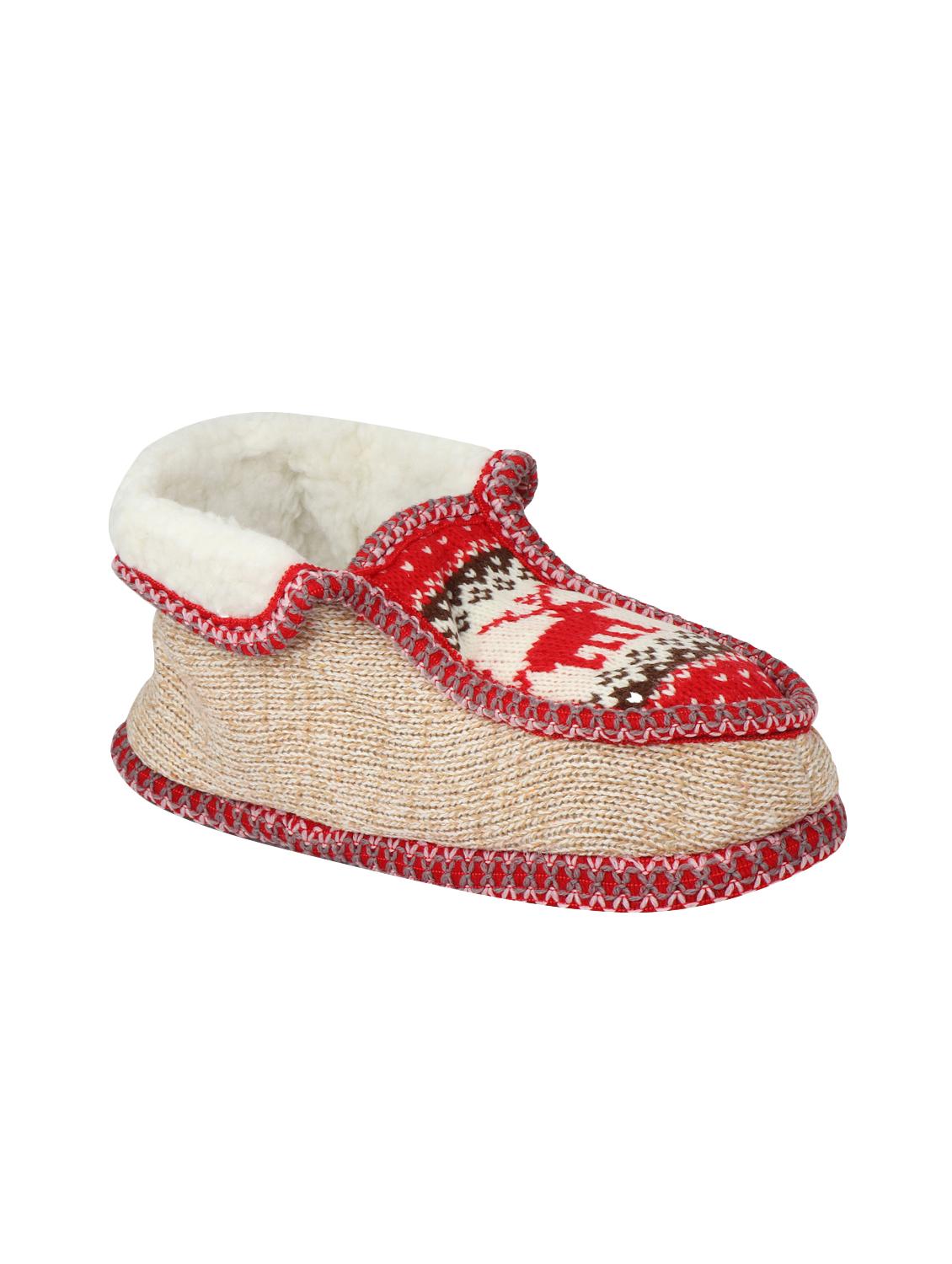 red ankle slip on boots - 15902786 - Zoom Image - 1