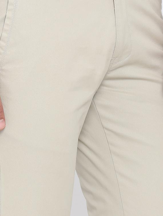 grey cotton chinos - 15902920 - Zoom Image - 4