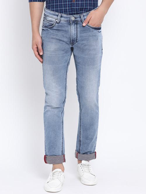 blue denim washed jeans - 15902929 - Standard Image - 1