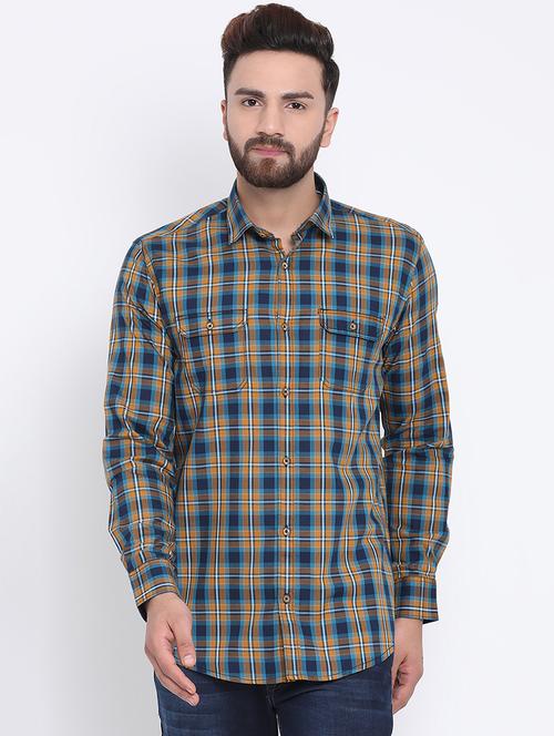 multicolor checkered casual shirt - 15902958 - Standard Image - 1