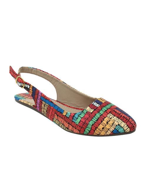 multi colored back strap sandals - 15903083 - Standard Image - 1
