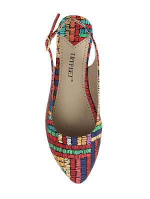 multi colored back strap sandals - 15903083 - Standard Image - 4
