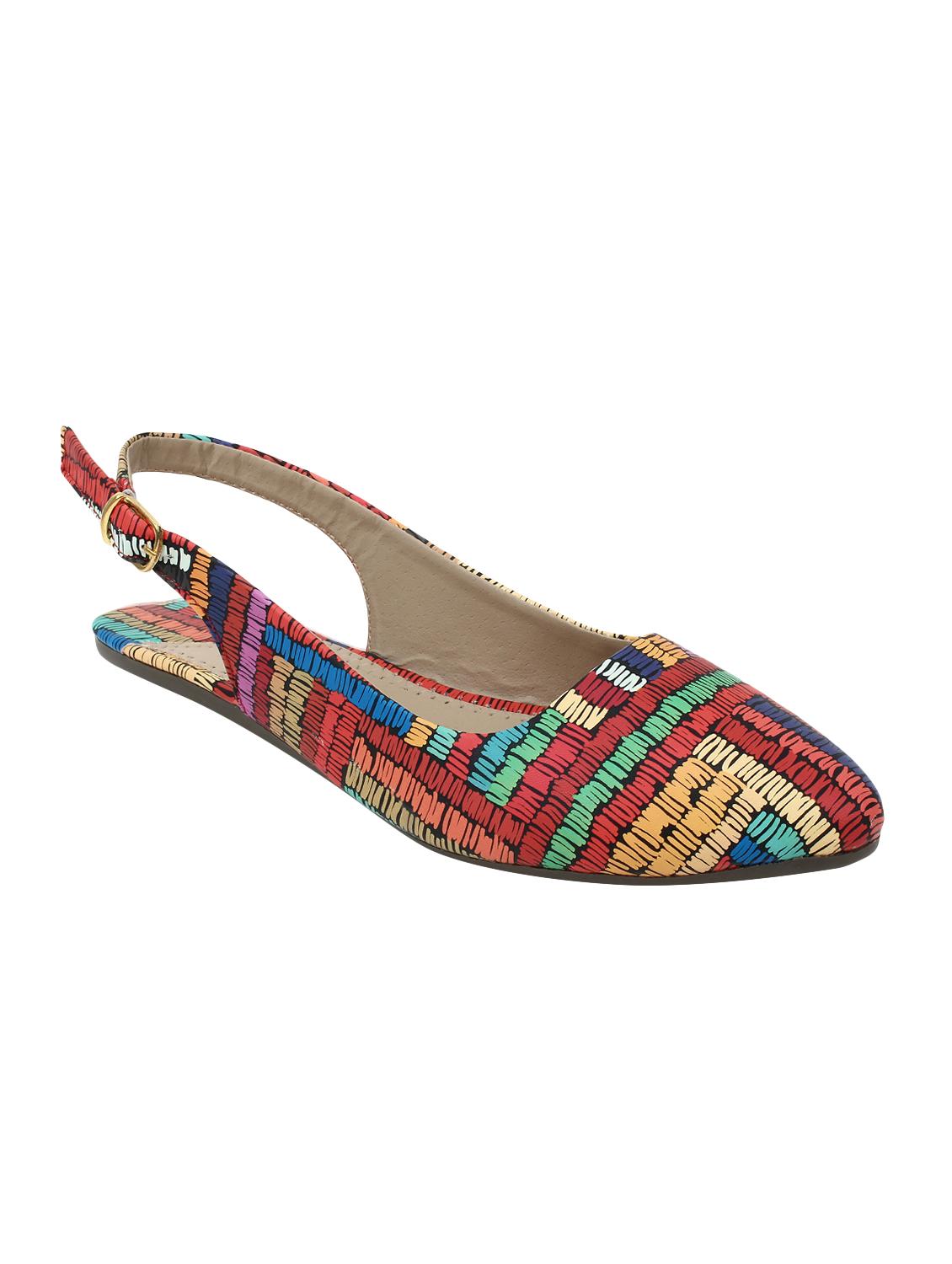 multi colored back strap sandals - 15903083 - Zoom Image - 1