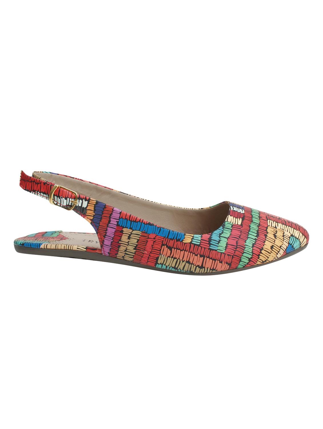 multi colored back strap sandals - 15903083 - Zoom Image - 2