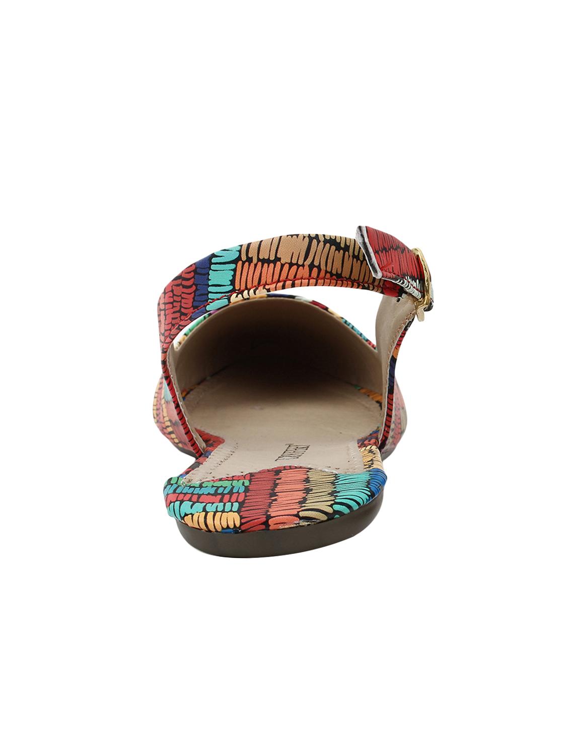multi colored back strap sandals - 15903083 - Zoom Image - 3
