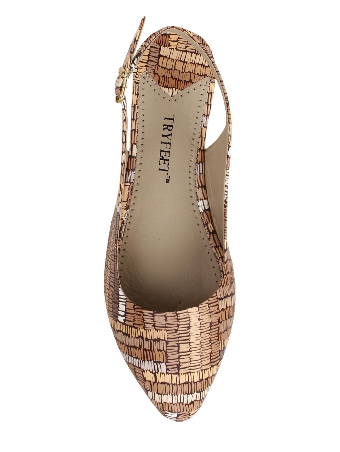 brown back strap sandals - 15903085 - Zoom Image - 4