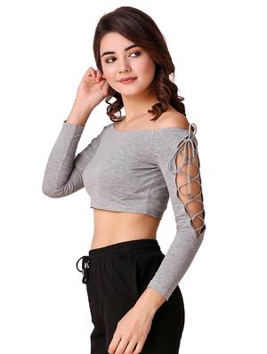 criss cross detail crop top - 15903240 - Standard Image - 2