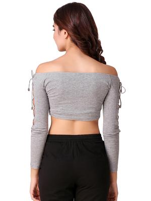 criss cross detail crop top - 15903240 - Standard Image - 3