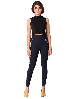 zipper detail high rise jegging - 15903295 - Standard Image - 4