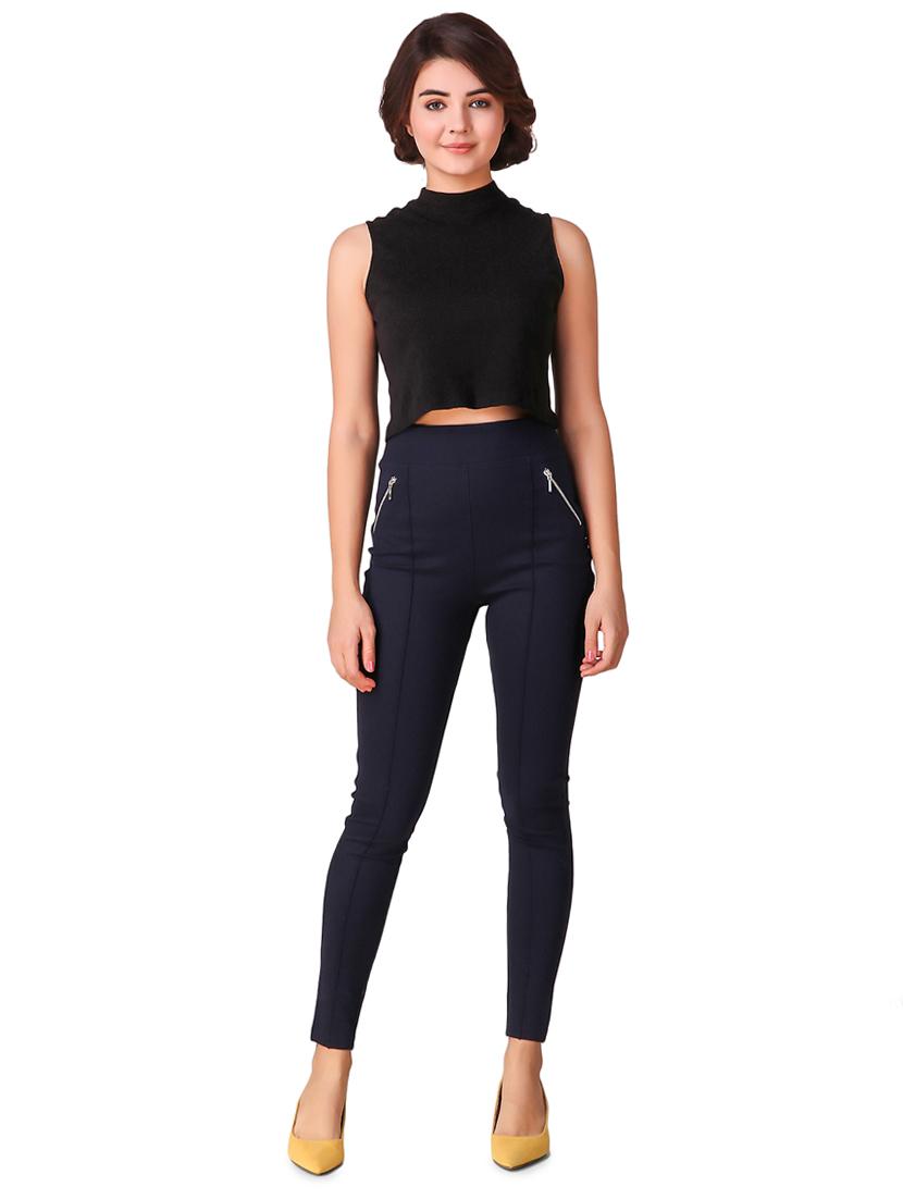 zipper detail high rise jegging - 15903295 - Zoom Image - 4