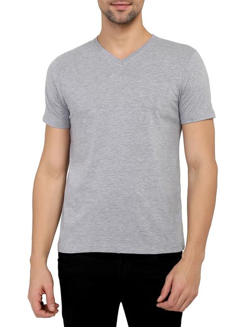 grey cotton t-shirt - 15903330 - Standard Image - 1
