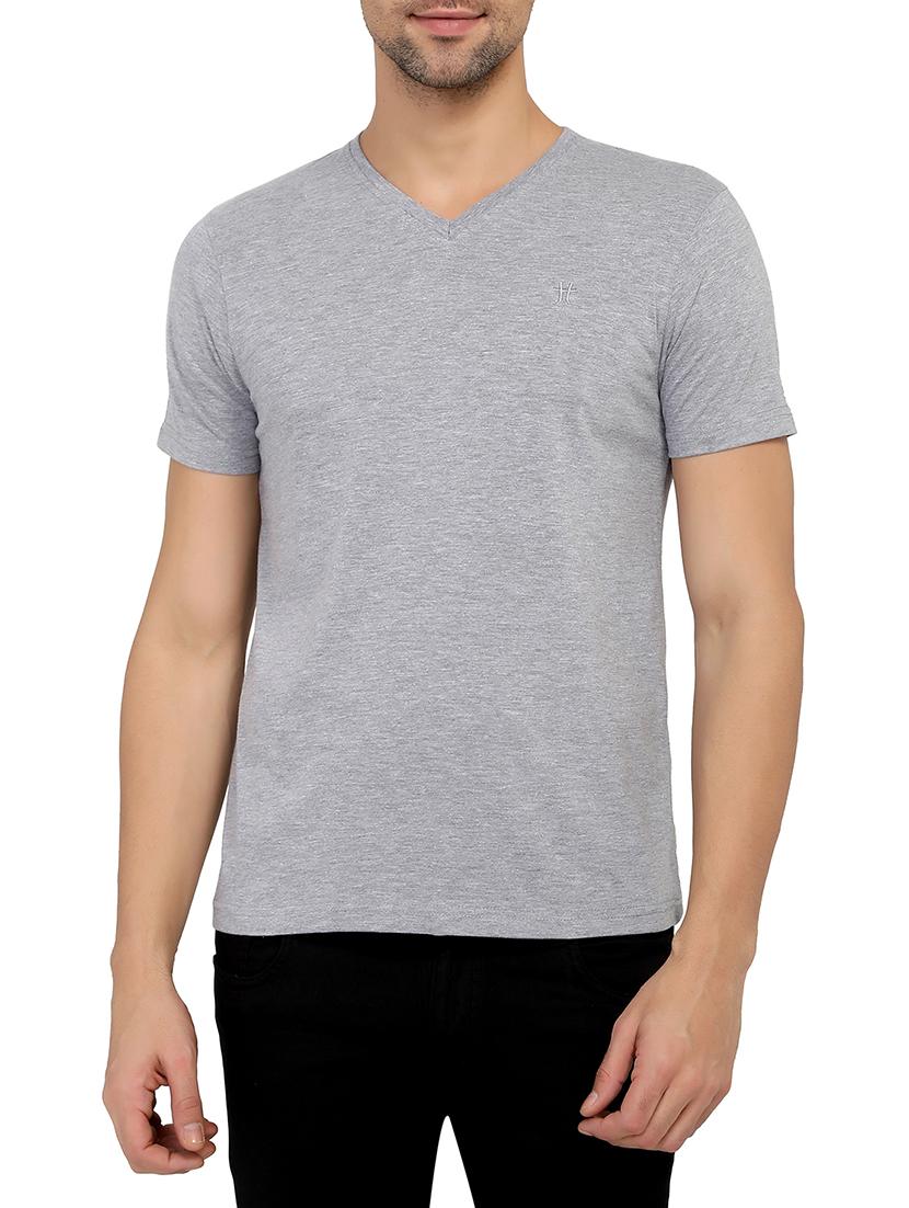 grey cotton t-shirt - 15903330 - Zoom Image - 1