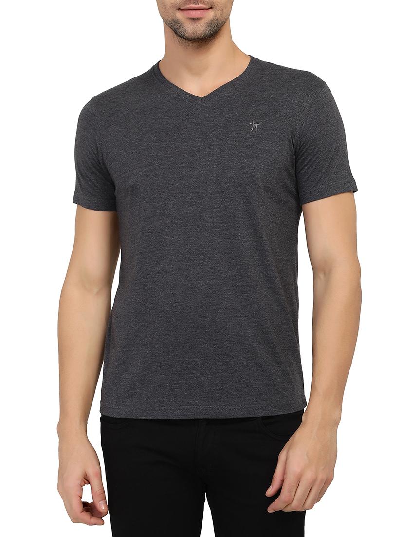 grey cotton t-shirt - 15903331 - Zoom Image - 1