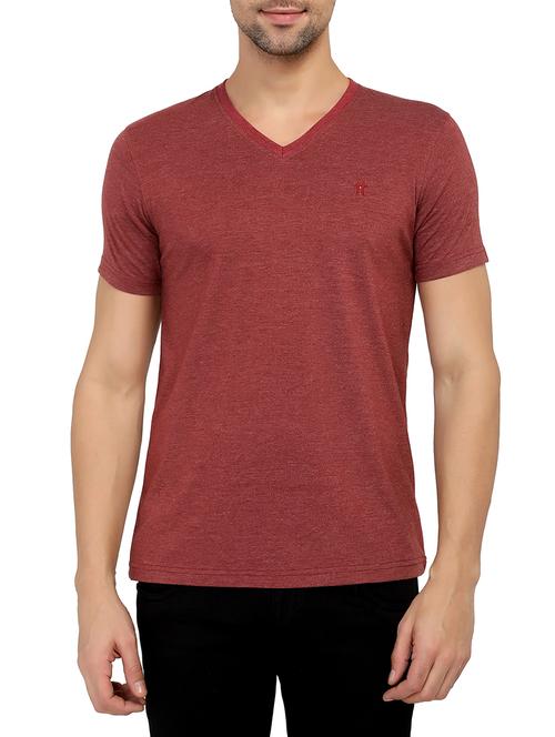 maroon cotton t-shirt - 15903333 - Standard Image - 1