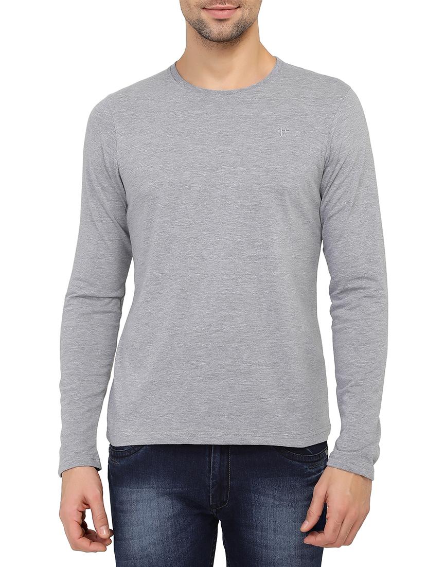 grey cotton t-shirt - 15903338 - Zoom Image - 1