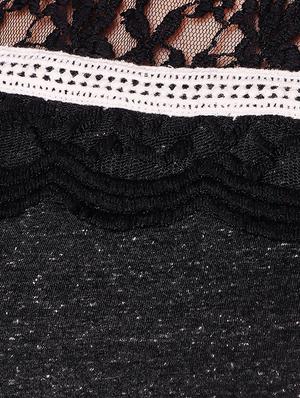 high slit lace detail kurta - 15903835 - Standard Image - 4