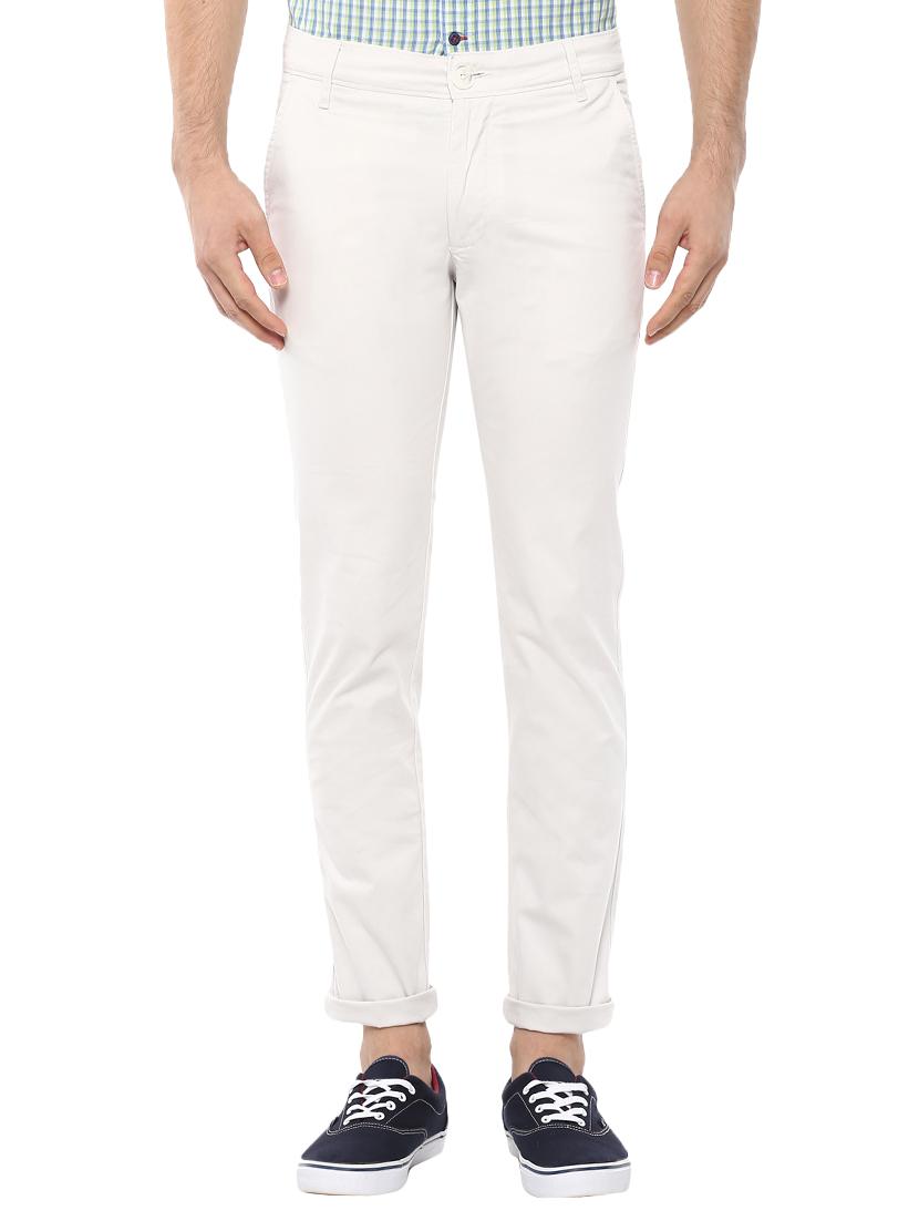 white cotton chinos - 15903849 - Zoom Image - 1