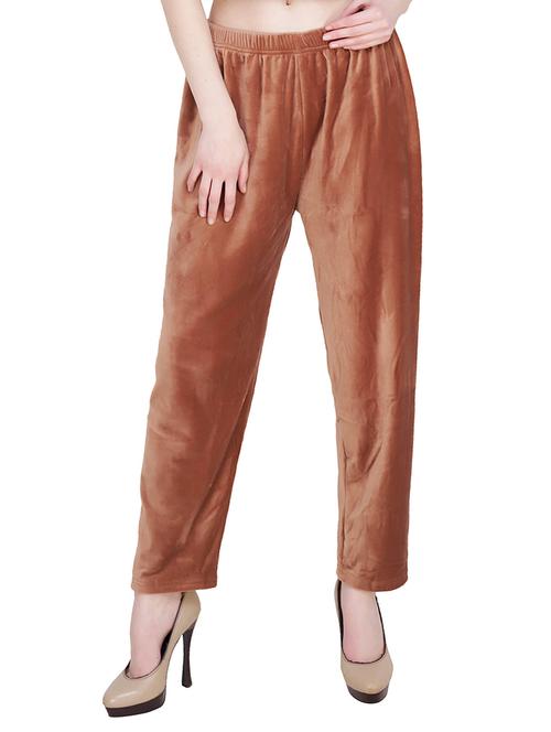 coco brown velvet trousers - 15903860 - Standard Image - 1