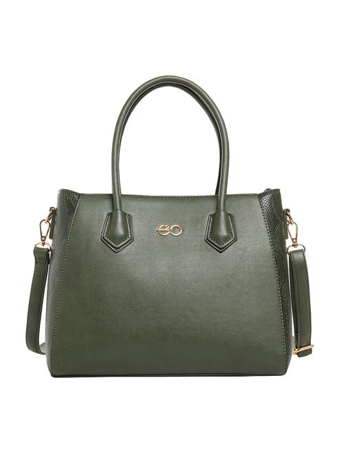green leatherette (pu) regular satchel - 15903922 - Very Small Image - 1