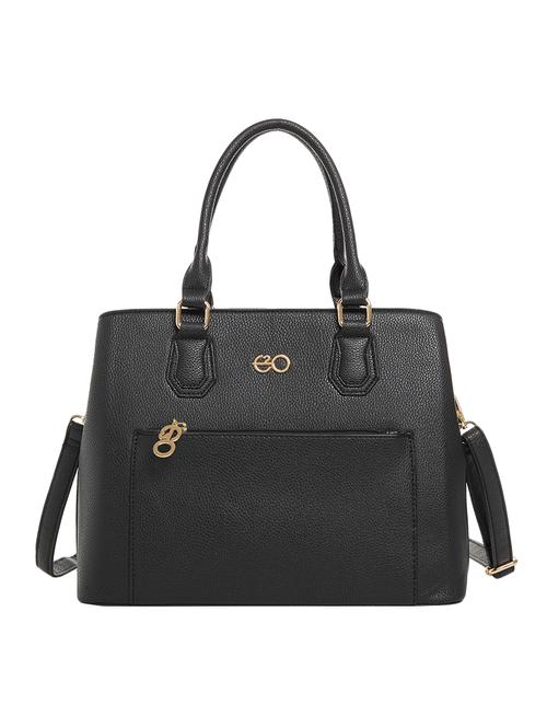 black leatherette (pu) regular satchel - 15903930 - Standard Image - 1