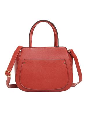 red leatherette (pu) regular satchel - 15903935 - Standard Image - 2