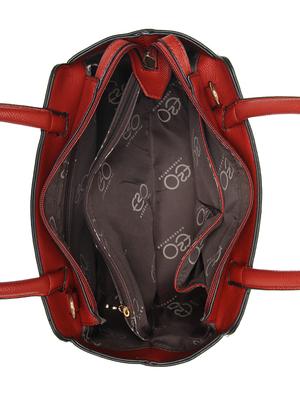 red leatherette (pu) regular satchel - 15903935 - Standard Image - 3