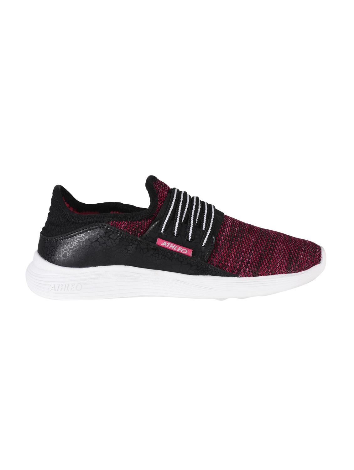 maroon slip on sports shoes - 15903953 - Zoom Image - 1