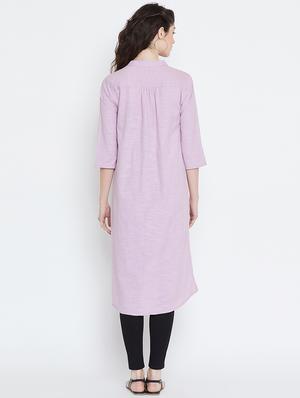straight embroidered kurta - 15904256 - Standard Image - 3