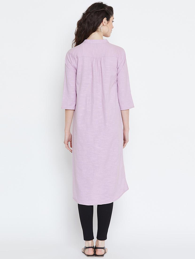 straight embroidered kurta - 15904256 - Zoom Image - 3