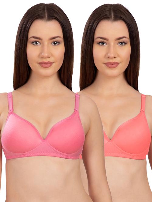 set of 2 solid t-shirt bras - 15904314 - Standard Image - 1