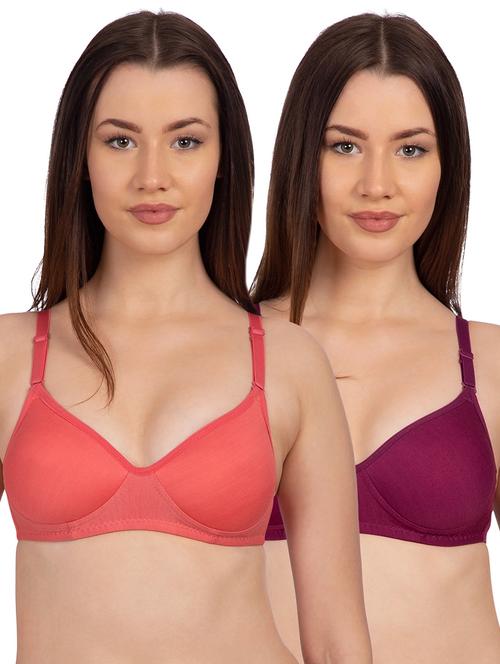 set of 2 solid t-shirt bras - 15904429 - Standard Image - 1
