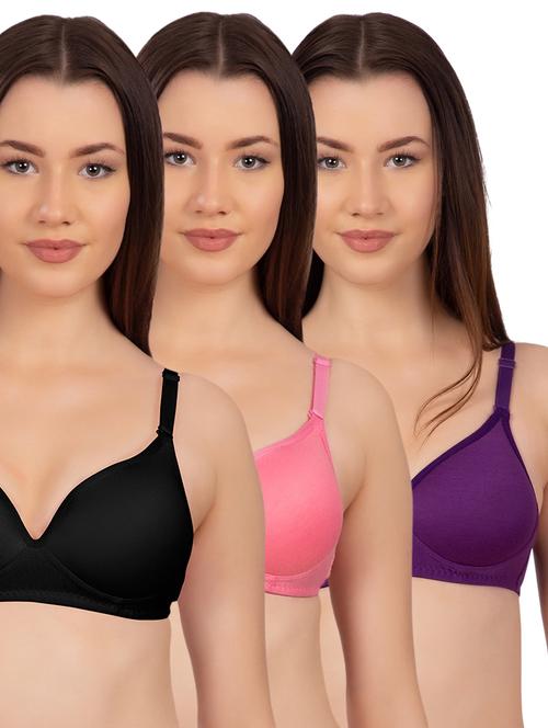 set of 3 solid t-shirt bras - 15904447 - Standard Image - 1