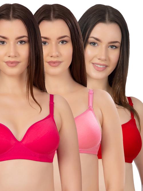 set of 3 solid t-shirt bras - 15904450 - Standard Image - 1