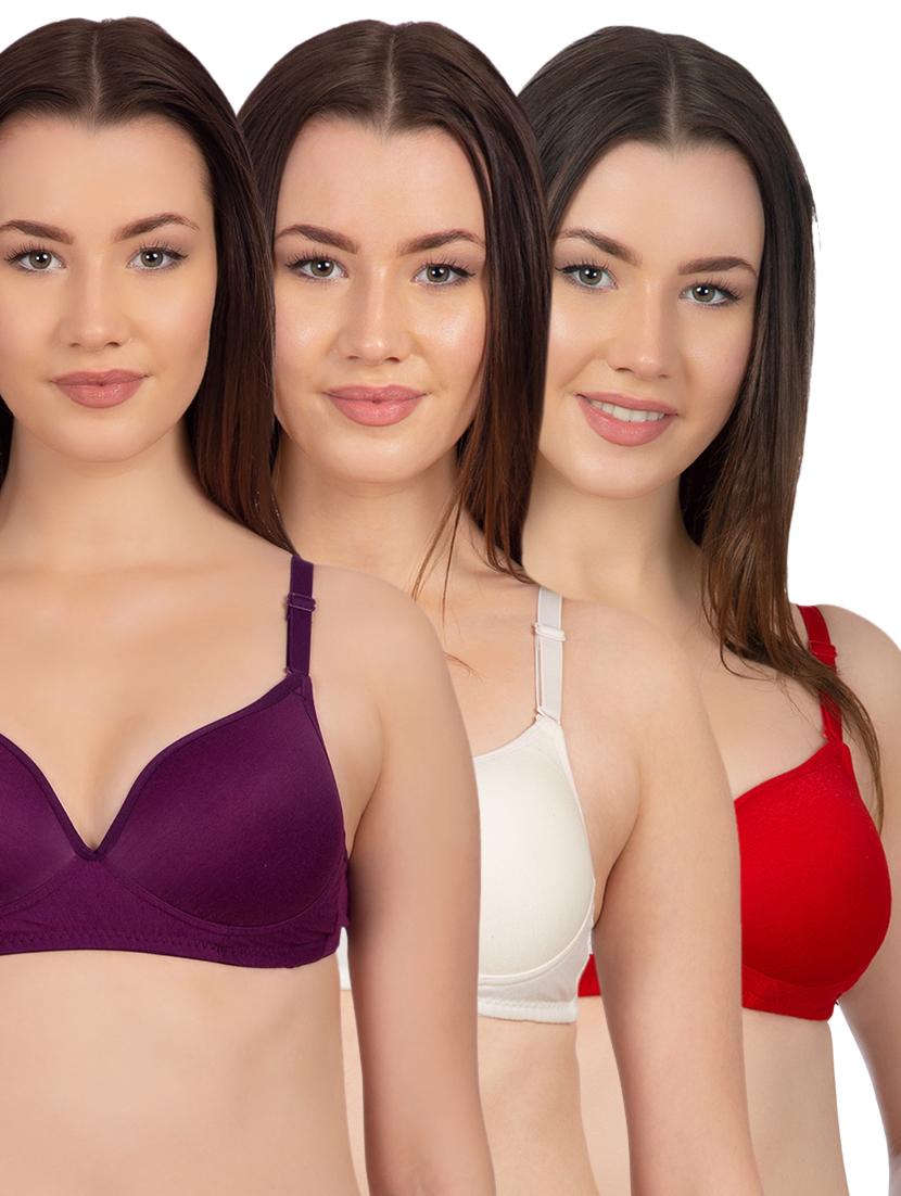 set of 3 solid t-shirt bras - 15904454 - Zoom Image - 1