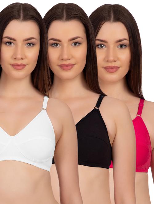 set of 3 solid t-shirt bras - 15904462 - Standard Image - 1