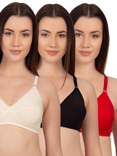set of 3 solid t-shirt bras - 15904465 - Standard Image - 1