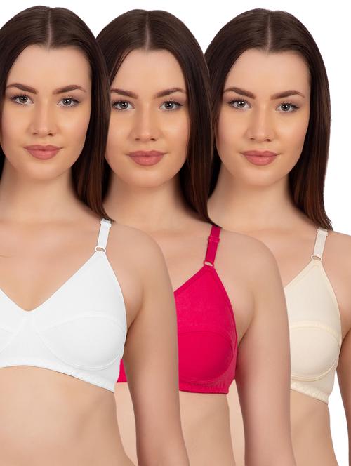 set of 3 solid t-shirt bras - 15904466 - Standard Image - 1
