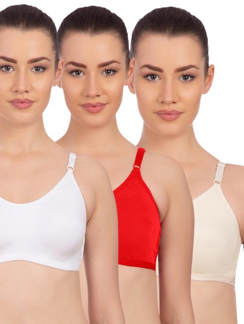 set of 3 solid bralettes - 15904478 - Standard Image - 1