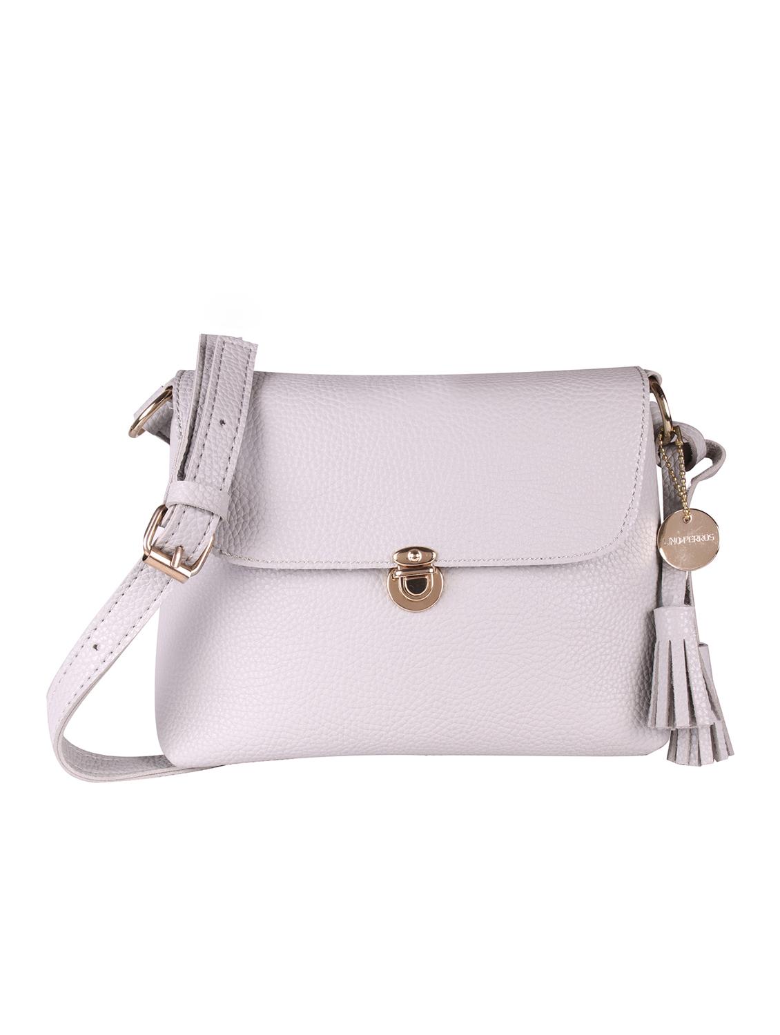 white leatherette (pu) regular sling bag - 15905093 - Zoom Image - 1