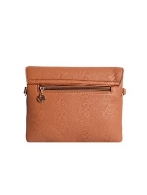 tan leatherette (pu) regular sling bag - 15905385 - Standard Image - 2