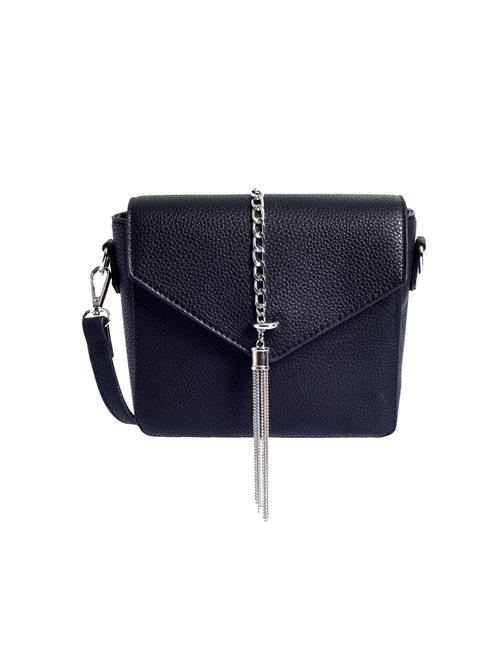black leatherette (pu) regular sling bag - 15905462 - Very Small Image - 1