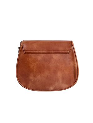 brown leatherette (pu) regular sling bag - 15905519 - Standard Image - 2